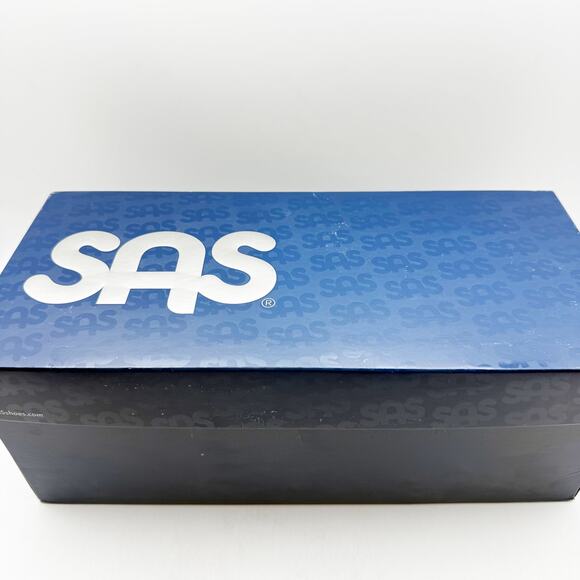 SAS Mens Camino Sneaker US Size 9.5 Wide Taupe Leather Lace Up NIB - Picture 13 of 13